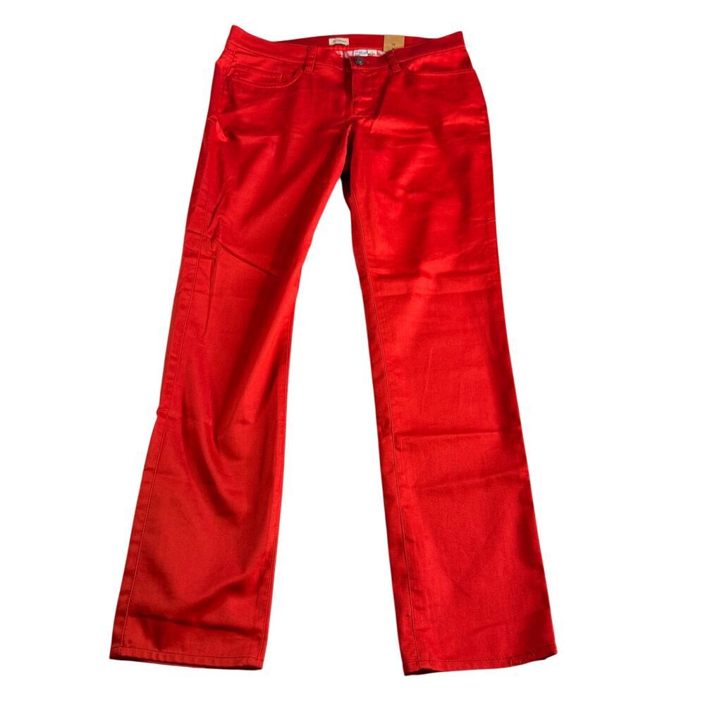 Cremieux Women's Red Skinny Pants Medium Rise Stretch Size 12 NWT